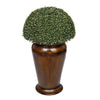 Boxwood Half Ball Topiary in Designer Metal Planter House of Silk Flowers®