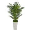 4-1/2 foot Areca Palm in Designer Metal House of Silk Flowers®