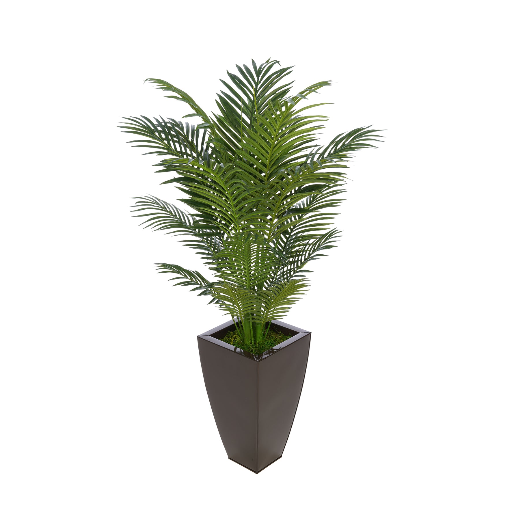 4-1/2 foot Areca Palm in Tapered Square Zinc House of Silk Flowers®