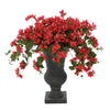 Faux Bougainvillea in Black-Washed Roman Urn Planter House of Silk Flowers®