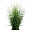 Artificial Marsh Grass in Ribbed Metal Planter