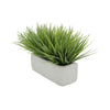 Artificial Frosted Farm Grass in 11" White Sandy Texture Ceramic