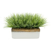 Artificial Frosted Farm Grass in 14" Gold/White Ceramic House of Silk Flowers®