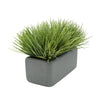 Artificial Frosted Farm Grass in 14" Sandy Grey Ceramic House of Silk Flowers®