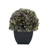 Artificial Antique Purple Hydrangea in Black Tapered Zinc Cube House of Silk Flowers®