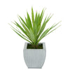 Faux Baby Yucca in Farmhouse Tapered Zinc Pot