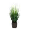Faux Grass in Matte Brown Tapered Zinc Cube