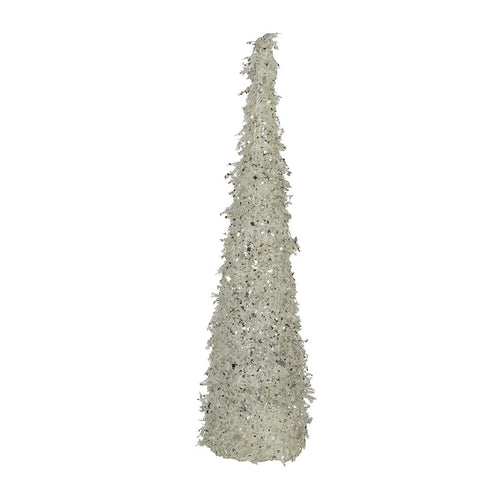 White/Silver Iced 24" Cone Tree