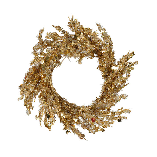 Gold Iced Small Wreath