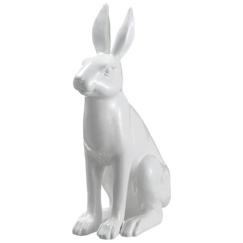 White 12" Polyresin Bunny Statuette - House of Silk Flowers®
