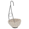 White Washed Water Hyacinth Hanging Basket House of Silk Flowers®